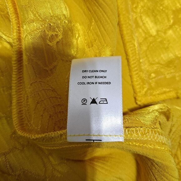 Tularosa Brooke Elegant Floral Boho Lightweight Jacket In Golden Yellow Small - Picture 9 of 17